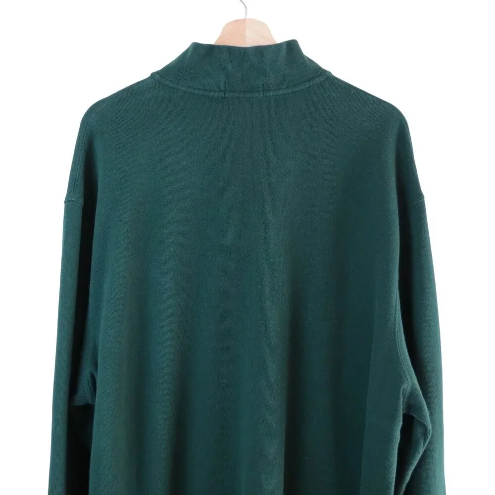 POLO RALPH LAUREN Men's Green Estate Rib Long Sleeve Polo Shirt Size XXL